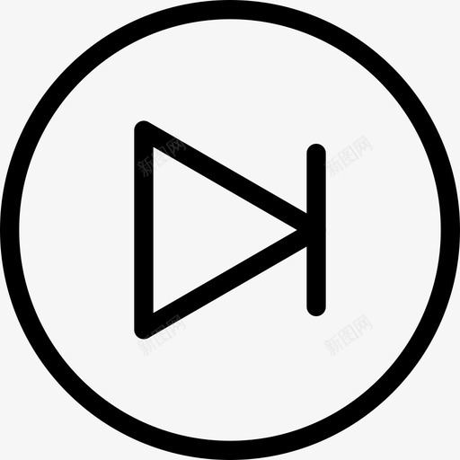 最后声音符号图标svg_新图网 https://ixintu.com 右箭头 声音 形状 插图 播放器 最后 界面 符号 线图标 音乐
