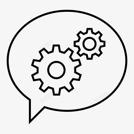 思维系统零件图标svg_新图网 https://ixintu.com 小工具 思维 机械 系统 装置 运动 配件 零件 齿轮
