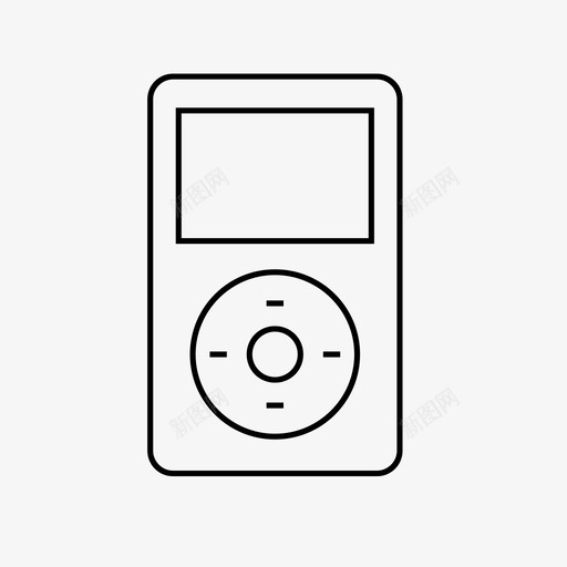 ipodclassic产品播放器图标svg_新图网 https://ixintu.com ipodclassic mp3 产品 技术 播放器 苹果产品 苹果公司 苹果电脑 设备 音乐