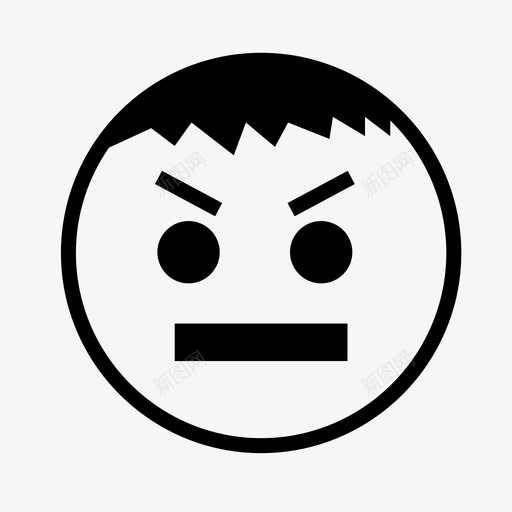 愤怒人疯狂图标svg_新图网 https://ixintu.com 人 情绪 情绪不安 愤怒 沮丧 疯狂 脸 表情符号