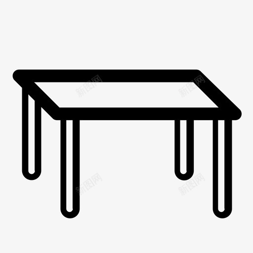 桌子家具家俱图标svg_新图网 https://ixintu.com 家俱 家具 桌子 装配