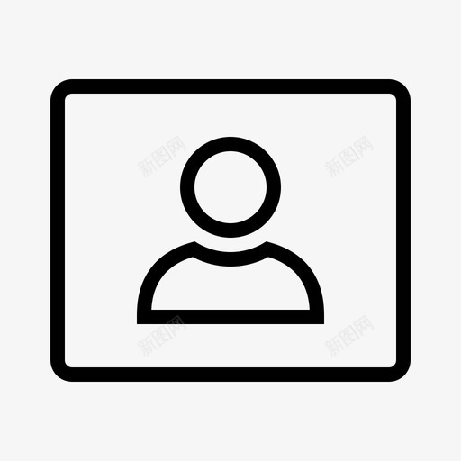 用户个人资料护照图标svg_新图网 https://ixintu.com 个人资料 护照 用户 用户资料 联系人 身份证