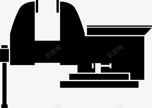 虎钳夹钳车库图标svg_新图网 https://ixintu.com 夹钳 工具 扭转 虎钳 车库 钢制