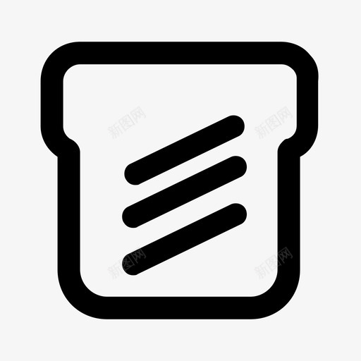 吐司小思考线图标svg_新图网 https://ixintu.com 三明治 吐司 家 小 思考线 日常生活 日常生活小图标 生活 简单 粗链接 食物 饕餮