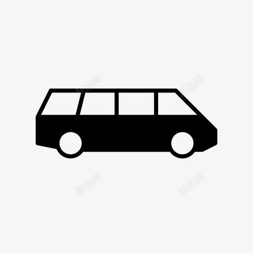 小型货车类型旅行图标svg_新图网 https://ixintu.com 小型货车 尸体 旅行 移动车辆 类型 车身类型 通勤者 驾驶 驾驶员