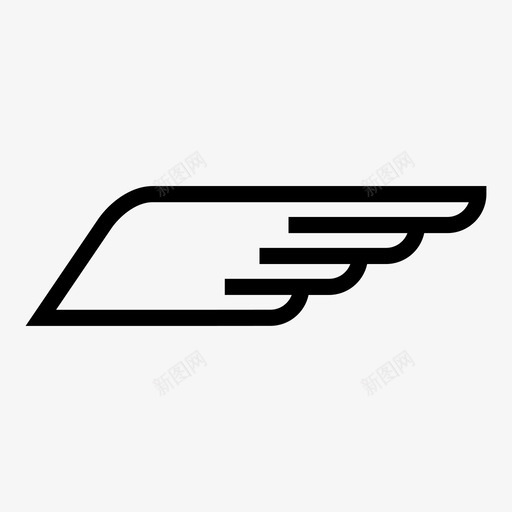 翅膀鹰翼鸟翼图标svg_新图网 https://ixintu.com 天使 手 翅膀 角翼 飞 鸟翼 鹰翼