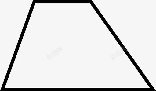 梯形形状几何图标svg_新图网 https://ixintu.com 几何 形状 梯形 物体
