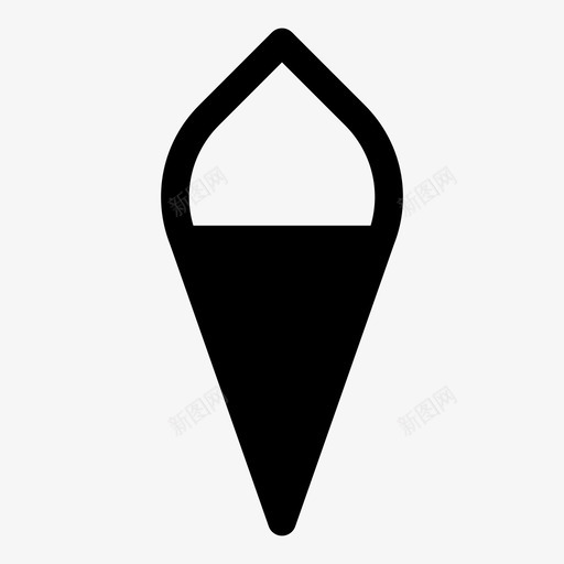 冰淇淋筒威化饼口味图标svg_新图网 https://ixintu.com 冰淇淋 冰淇淋筒 口味 吃 威化蛋卷 威化饼 戳 打击 食物 饭
