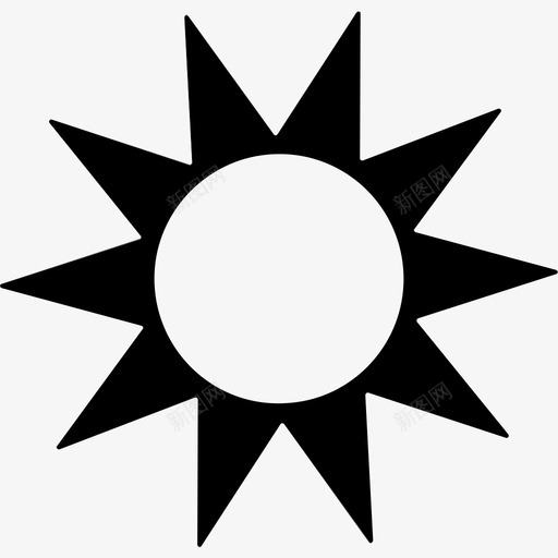 太阳天气要素天气状况图标svg_新图网 https://ixintu.com 天气状况 天气要素 太阳 季节 日照 晴天 温度