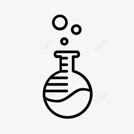 烧瓶科学实验液体图标svg_新图网 https://ixintu.com 化学 气泡 液体 烧杯 烧瓶 科学实验