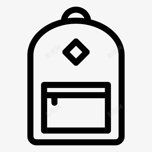 背包城市旅行图标svg_新图网 https://ixintu.com 书包 城市 学生 市内 旅行 物品 背包