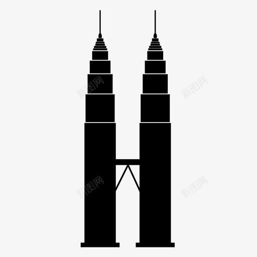 马石油塔建筑亚洲图标svg_新图网 https://ixintu.com 亚洲 建筑 摩天大楼 纪念碑 马石油塔 高