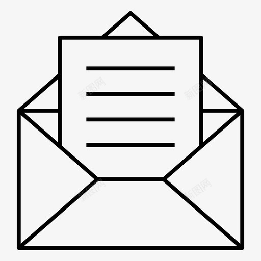电子邮件可密封邮寄图标svg_新图网 https://ixintu.com 信件 信封 可密封 大纲 封面 电子邮件 纸张 翻盖 邮寄 随附文件