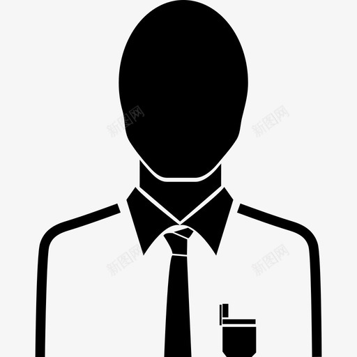 商人白领工作白领图标svg_新图网 https://ixintu.com 办公室工作 办公室职员 商人 承包商 白领 白领工作 职业 销售员 雇员