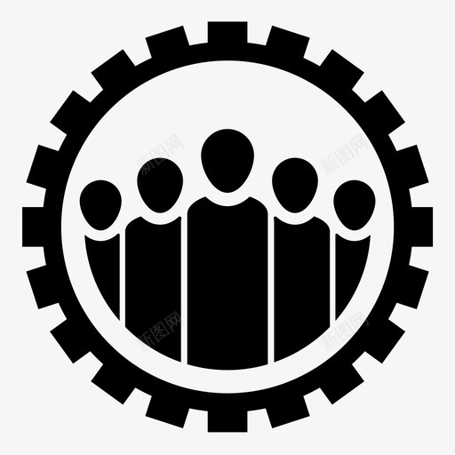 团队合作工人团队图标svg_新图网 https://ixintu.com 办公室 协作 团队 团队合作 工人 引擎 成员 船员 装备