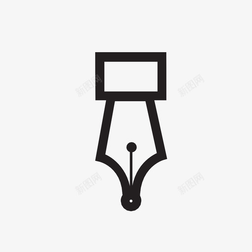 笔写作作家图标svg_新图网 https://ixintu.com 作家 写作 墨水 学校 教育 笔 笔头 绘画 艺术