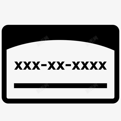 社会保障卡身份证明健康服务图标svg_新图网 https://ixintu.com 健康服务 健康表格 公民 公民图标 文件 社会保险号码 社会保障卡 表格 账单 身份证明