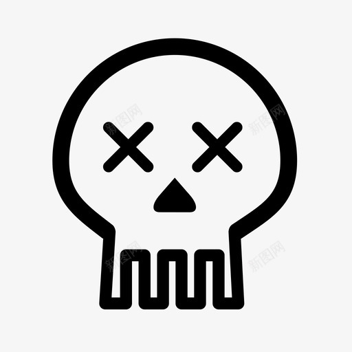 头骨撕裂毒药图标svg_新图网 https://ixintu.com 人头骨 危险 圆形 头骨 撕裂 死亡 死人 毒药 骨骼