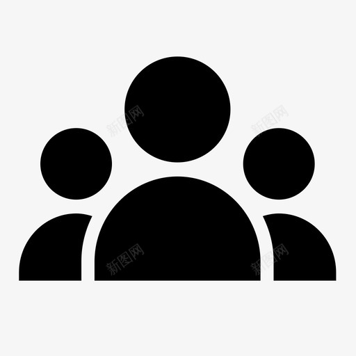 用户组配置文件个人图标svg_新图网 https://ixintu.com 个人 头像 帐户 用户 用户组 组设置 配置文件