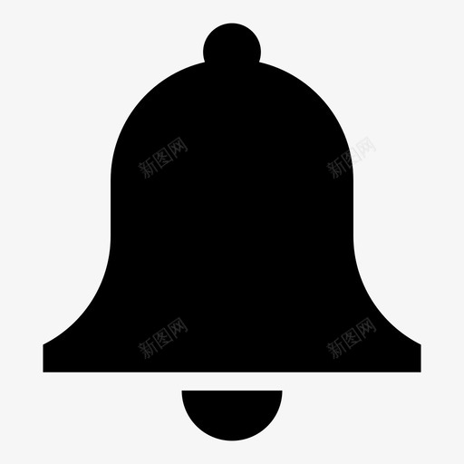 铃通知钟图标svg_新图网 https://ixintu.com 教堂铃 注意 通知 钟 钟声 铃