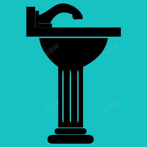 水槽浴室水龙头图标svg_新图网 https://ixintu.com 卫生间 水 水槽 水槽碗 水龙头 洗手 浴室