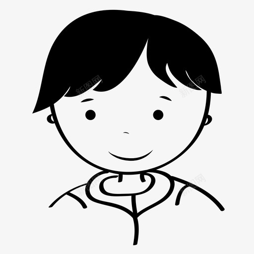 男孩孩子人类图标svg_新图网 https://ixintu.com 人 人类 婴儿 孩子 年轻 男孩
