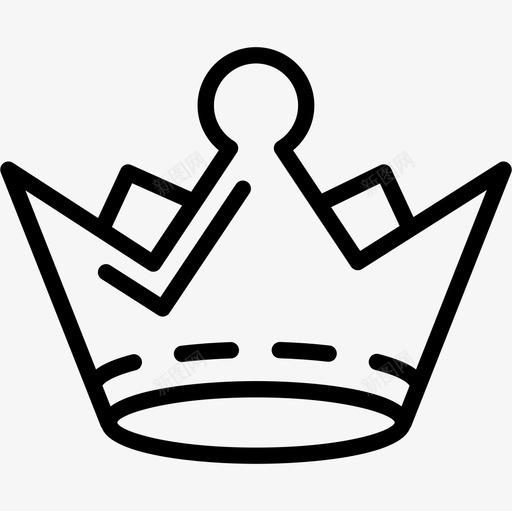 皇冠轮廓形状皇冠图标svg_新图网 https://ixintu.com 形状 皇冠 皇冠轮廓