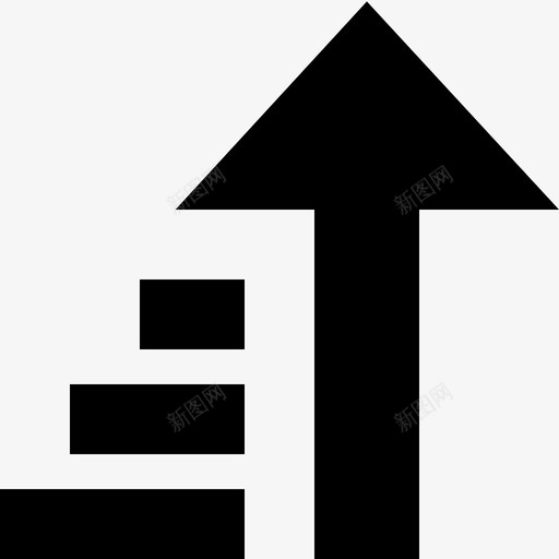升序箭头排序图标svg_新图网 https://ixintu.com 升序 排序 文本 箭头
