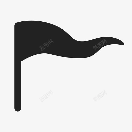 旗子挥舞图标svg_新图网 https://ixintu.com 挥舞 旗子