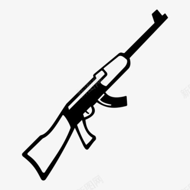 步枪AK47武器图标图标