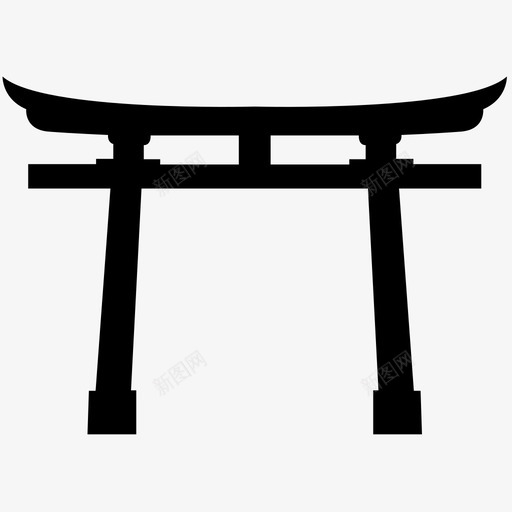 大门入口日本神殿图标svg_新图网 https://ixintu.com 入口 大门 托里 日本神殿 神社