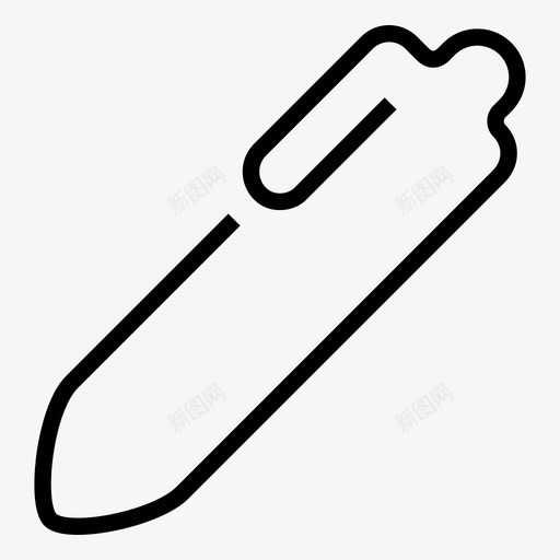 笔机械铅笔书写图标svg_新图网 https://ixintu.com 书写 机械铅笔 笔 线夹