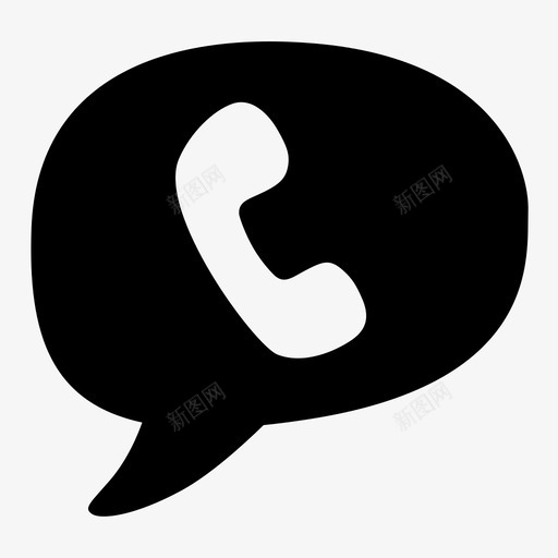 聊天信息电话图标svg_新图网 https://ixintu.com 信息 电话 留言 聊天 语音 语音泡沫 通讯 通话
