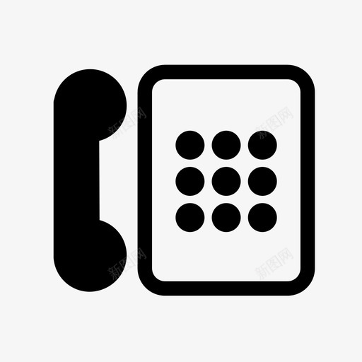 电话放在我桌子旁边图标svg_新图网 https://ixintu.com 放在我桌子旁边 电话