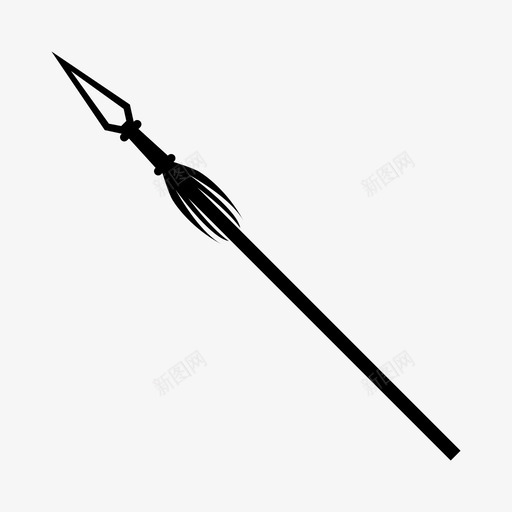 长矛锋利武器图标svg_新图网 https://ixintu.com 武器 锋利 长矛