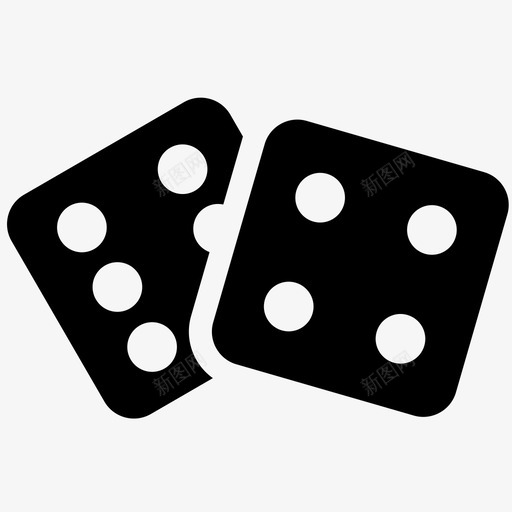 骰子数字游戏图标svg_新图网 https://ixintu.com 数字 棋盘游戏 游戏 赌博 赌场 骰子 骰子游戏