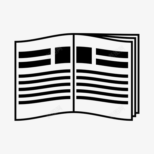 小册子文章说明书图标svg_新图网 https://ixintu.com 小册子 手册 文章 杂志 说明书 通讯