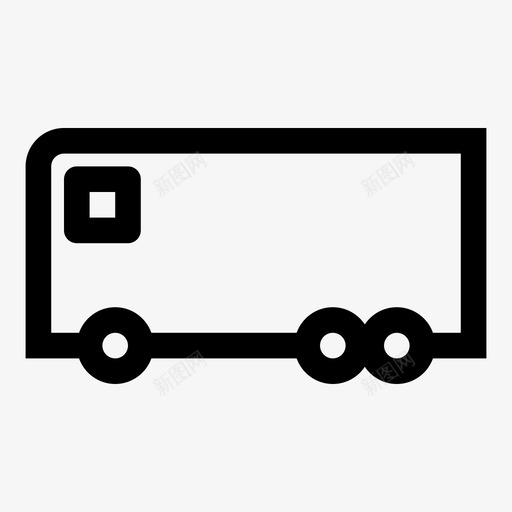货车卡车运输工具图标svg_新图网 https://ixintu.com 卡车 房车 拖车 移动式 货车 车辆 运输工具 送货车