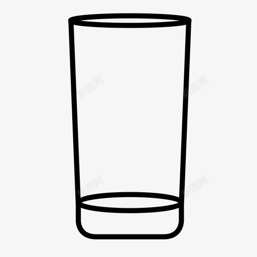 高球杯玻璃杯专用玻璃杯图标svg_新图网 https://ixintu.com 专用玻璃杯 服务杯 玻璃杯 空杯 空饮料 酒杯 高球杯