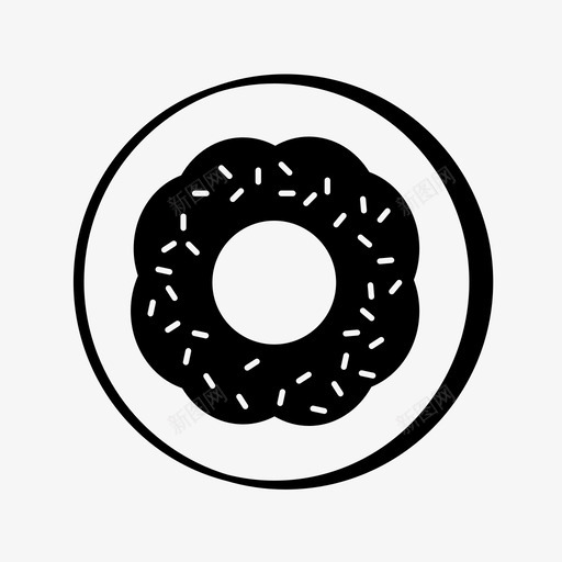 甜甜圈早餐早上图标svg_新图网 https://ixintu.com 早上 早餐 款待 甜甜 甜甜圈 零食