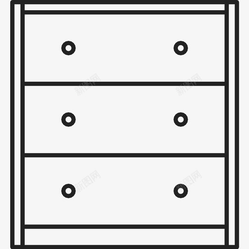 采购产品抽屉家庭家具家装图标svg_新图网 https://ixintu.com 储藏室 办公室 家庭家具 家装 抽屉柜 梳妆台 采购产品抽屉