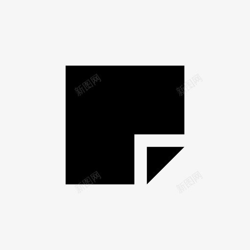 便笺文具图标v1-字形集svg_新图网 https://ixintu.com 便笺 图标v1-字形集 文具