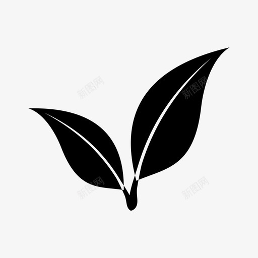 叶林业绿色图标svg_新图网 https://ixintu.com 公园 叶 天然 林业 植物 环境友好型 绿色 自然