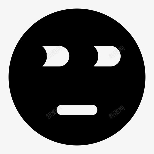 多疑表情脸图标svg_新图网 https://ixintu.com 多疑 脸 表情 转动的眼睛