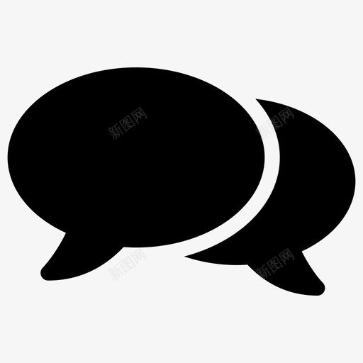 语音气泡插图消息图标svg_新图网 https://ixintu.com 发言人 实心图标 形状 插图 消息 符号 讲话 语音气泡 语音气泡实心