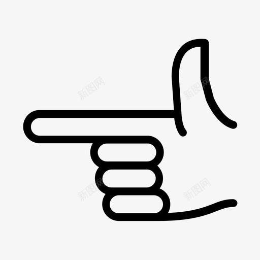 手枪手掌弹图标svg_新图网 https://ixintu.com 射 弹 手 手掌 手枪 指 指左