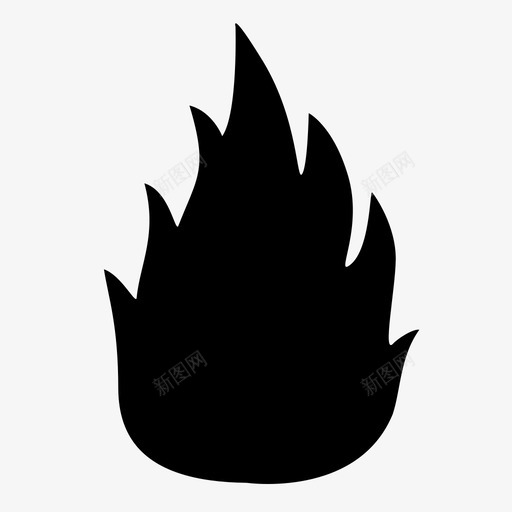 火热火危险图标svg_新图网 https://ixintu.com 危险 小心 火 火危险 热 营火