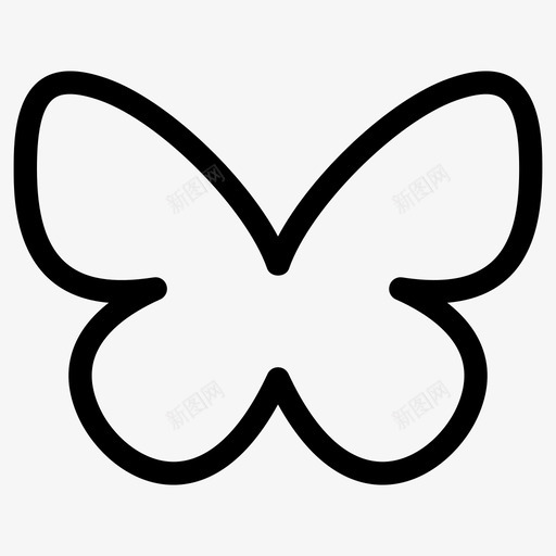 蝴蝶形状多态性图标svg_新图网 https://ixintu.com 动物 多态性 头 形状 彩色翅膀 线图标 蛋 蝴蝶