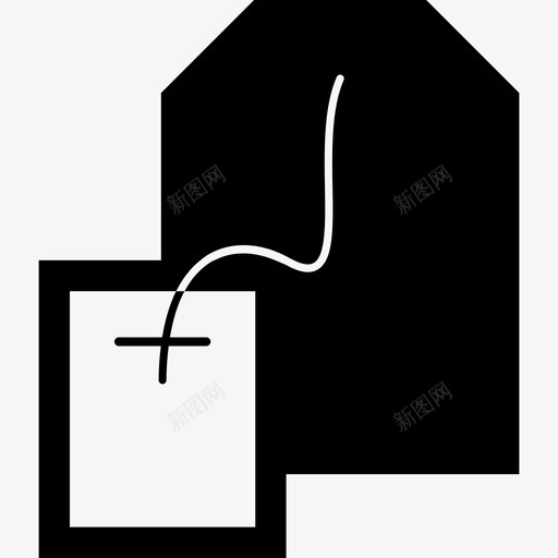 茶包食物水疗和放松图标svg_新图网 https://ixintu.com 水疗和放松 茶包 食物