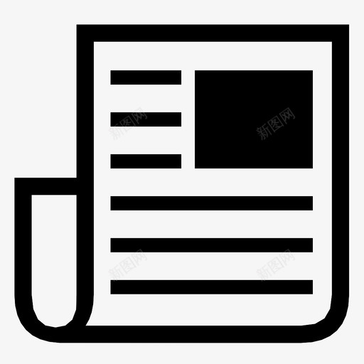 报纸文章早报图标svg_新图网 https://ixintu.com 报纸 文章 早报 邮报